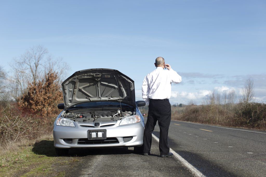 Broken Car Hood Open