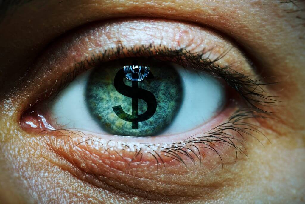 An Eye with a Dollar Sign