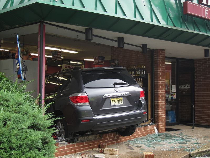 Car Crashed into an Establishment