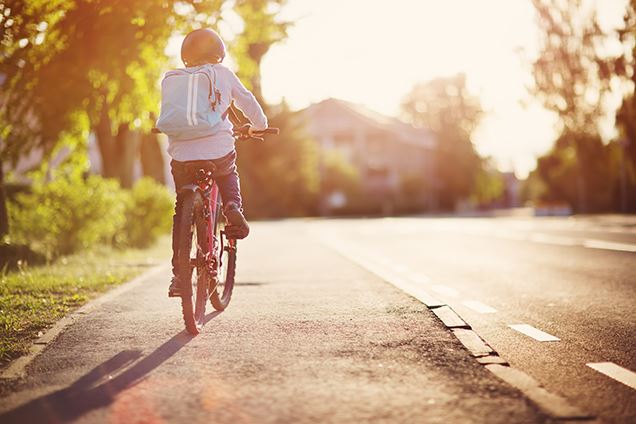 Cyclist on the Road