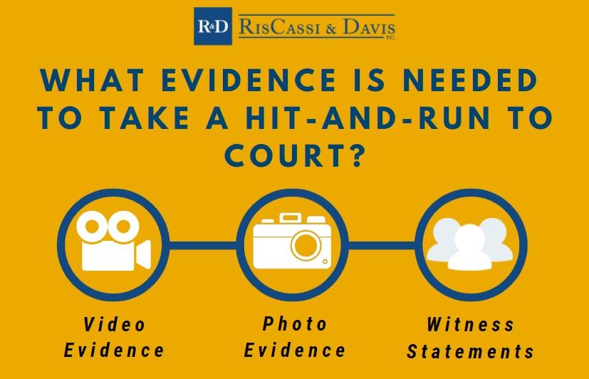 what evidence do you need to take a hit and run to court infographic